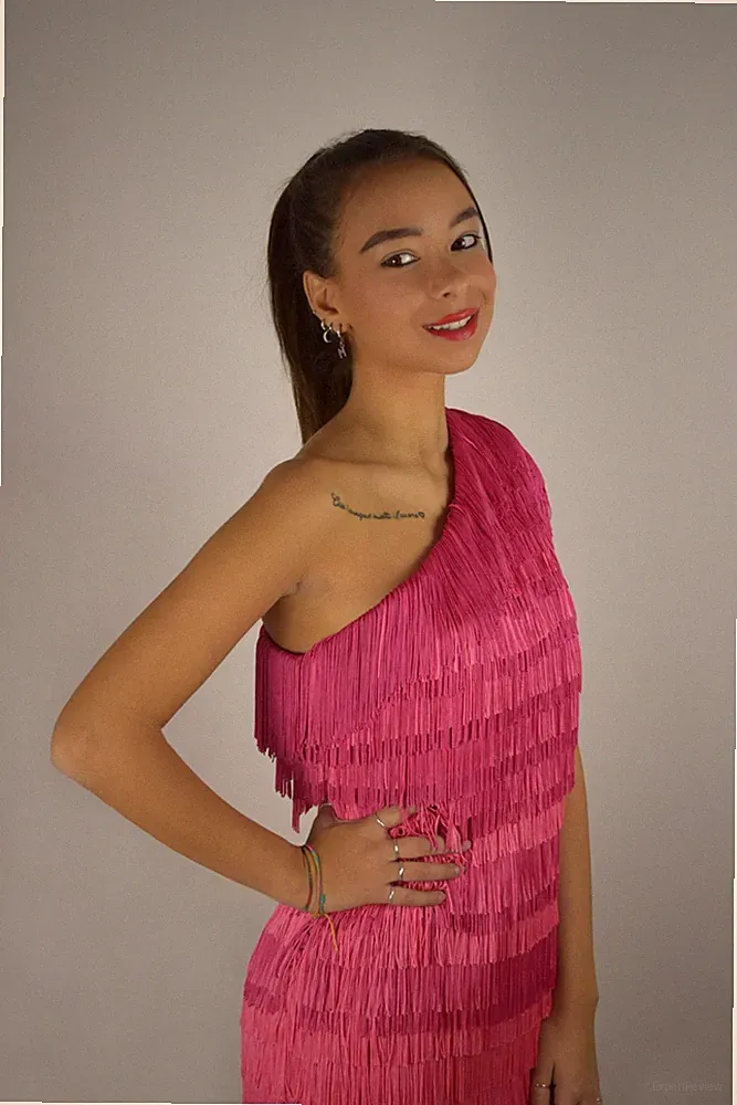 Damen kurzes Kleid rosa 40 Charleston Tanz Braut Hochzeit Brautjungfer Karneval