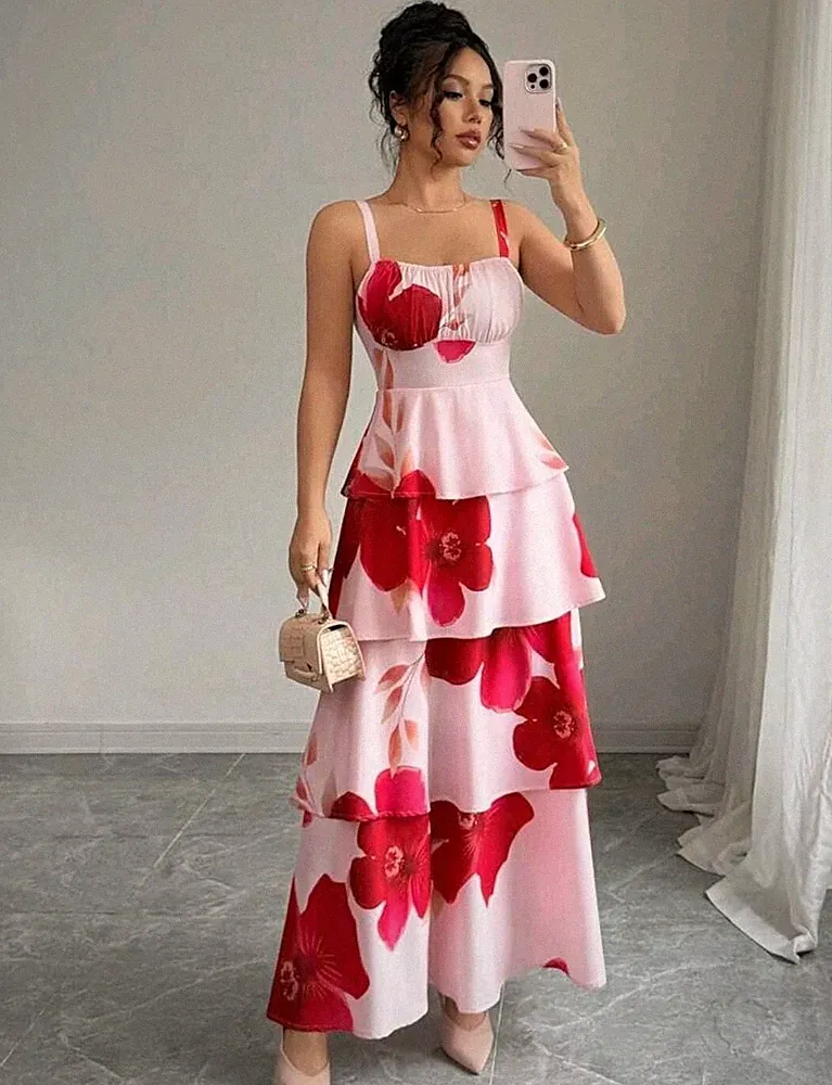 Damen Langes Kleid Freizeitkleid und Cocktailparty