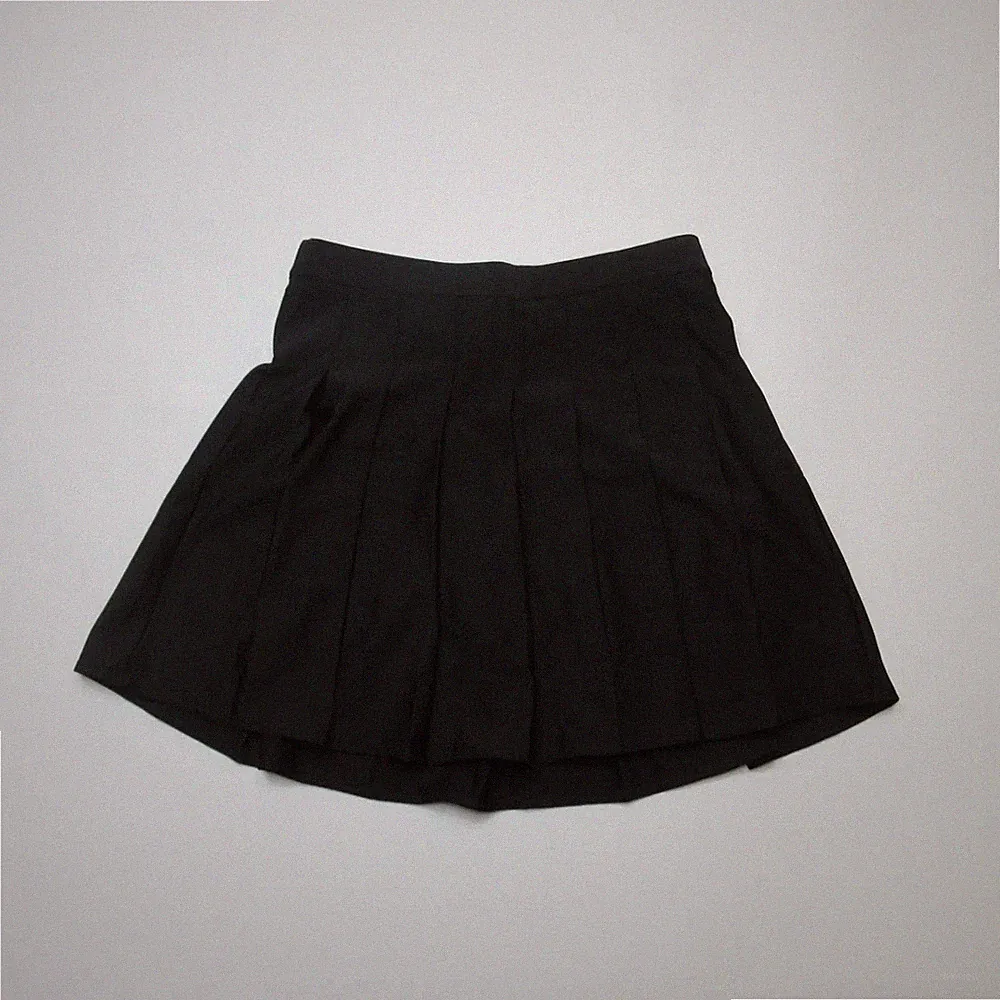 Damen Plissee Skort Größe XL schwarz Tennisrock Mini hohe Taille sportlich Freizeit
