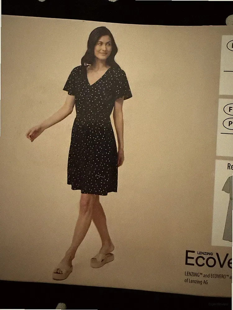 Damen Sommer Kleid, Gr. S, Farbe: Schwarz mit weißem Punkten