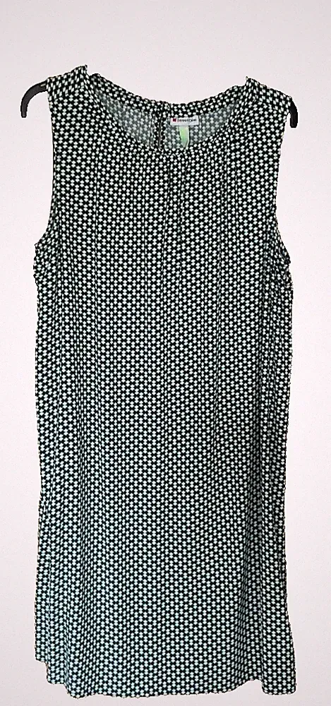 Damen StreetOne A-Linien Kleid, Grün/Creme in Größe 42
