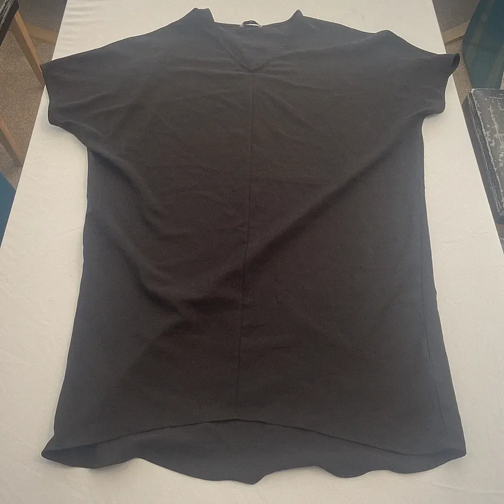 Damen V-Ausschnitt Fledermaus Kleid Tu Größe 18 schwarz kurz 31496