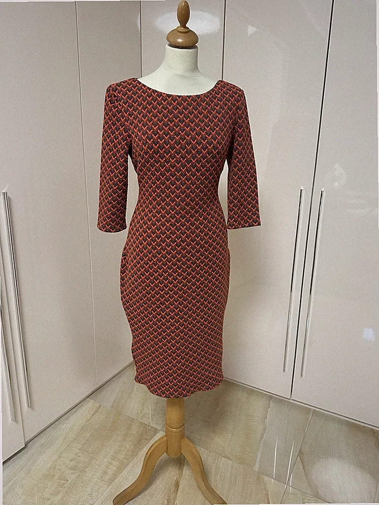Damenkleid Gr 40 Mehrfarbig dehnbar Gute Zustand