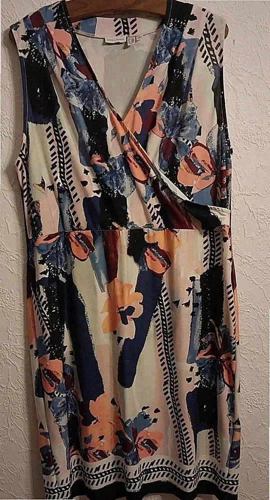 Damenkleid gr.XXL Gina laura sehr gut erhalten fällt wunderbar