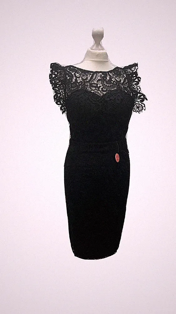 Damenmode Abendkleider coctailkleid trägerkleid angeraffte ärmel