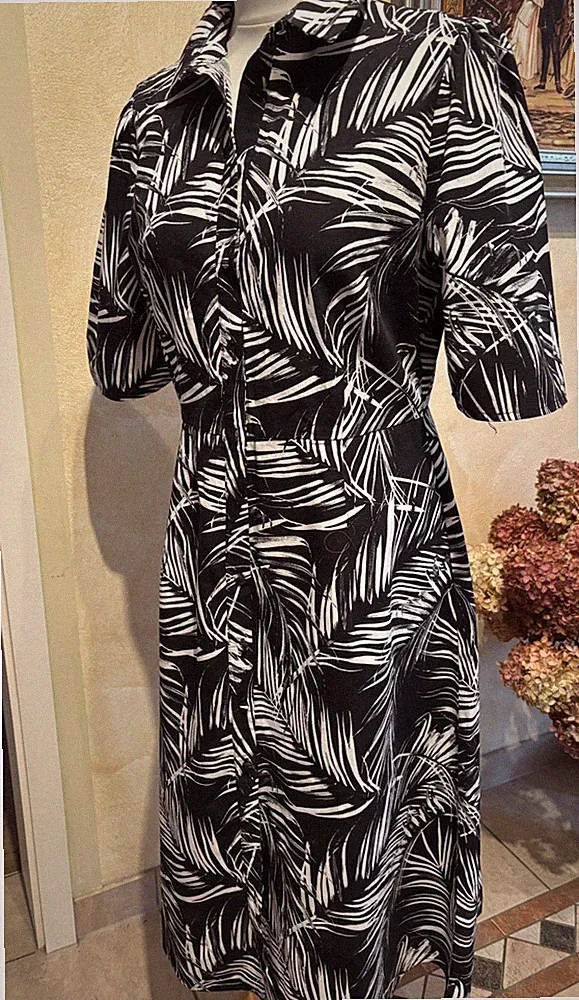 Damensommerkleid - schwarz / weiß Gr. M - sehr guter Zustand