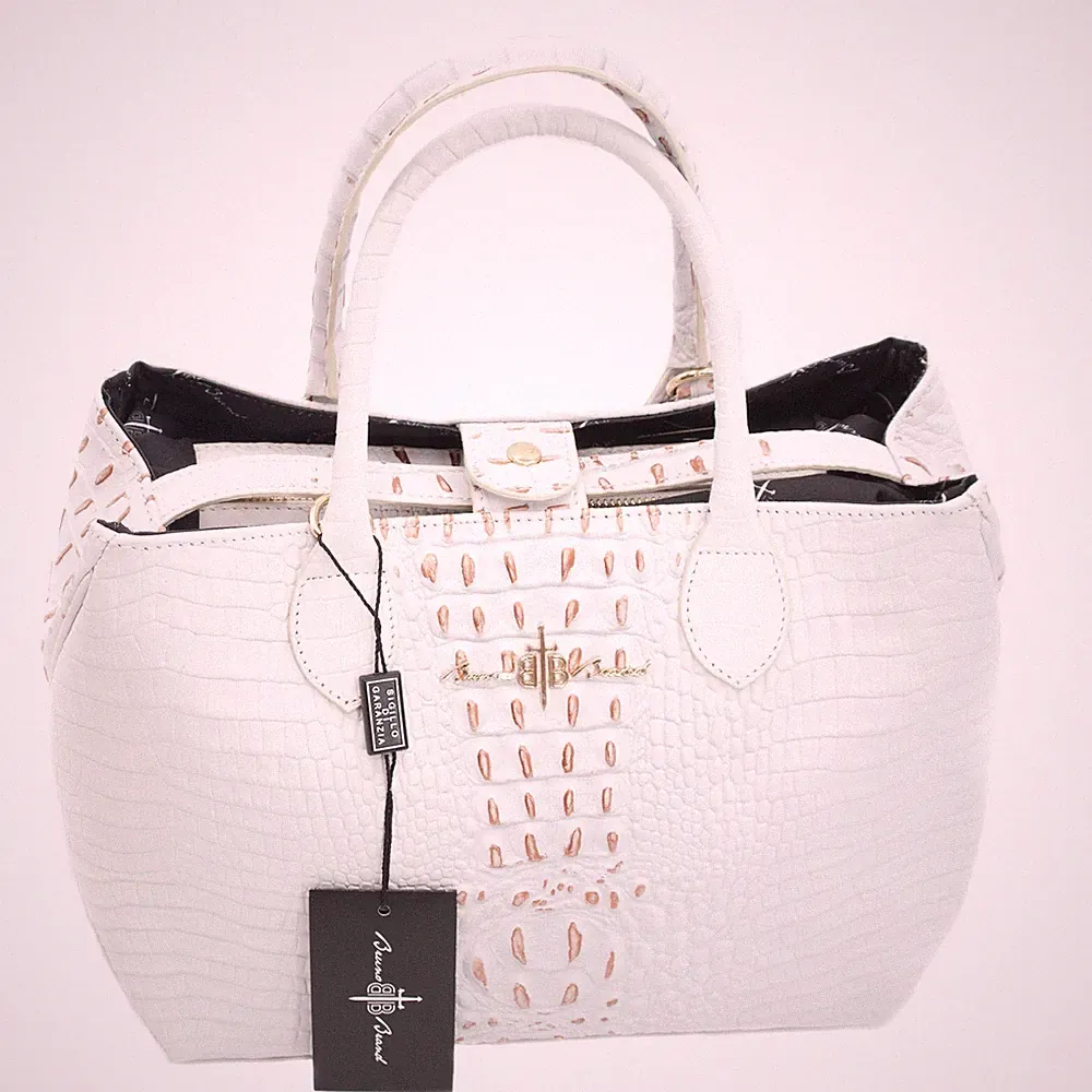 Damentasche Echt Leder Clutch Ausziehbar Verstellbarer Schultergurt Handarbeit Italy
