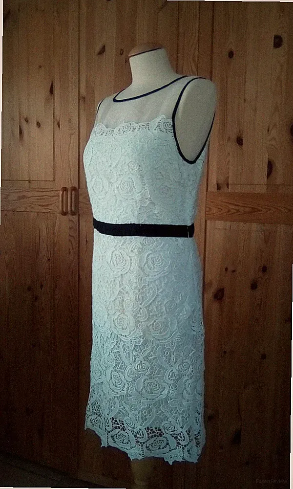 Darling *** 👗Etui Kleid *** altweiß Creme *** Abschlussball Gr. 40👗