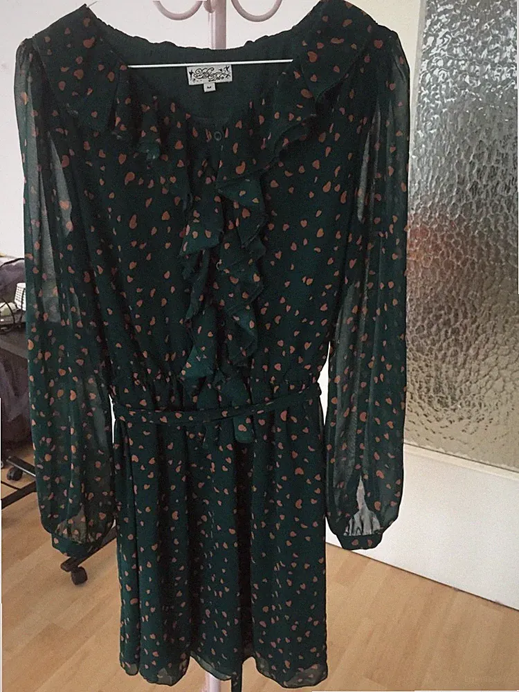 Deby Debo Grün Kleid 50 Jahren M 36 Neu