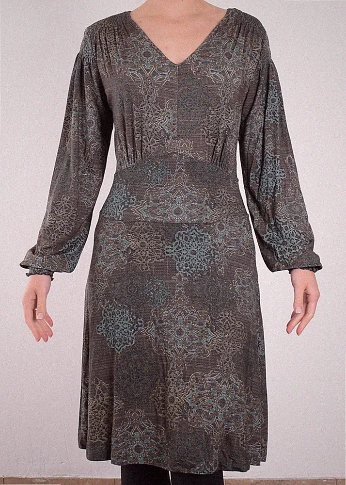 Deerberg Damen Kleid Dress A-Linien-Kleid Gr.S (36) Jersey Casual Freizeit 86860