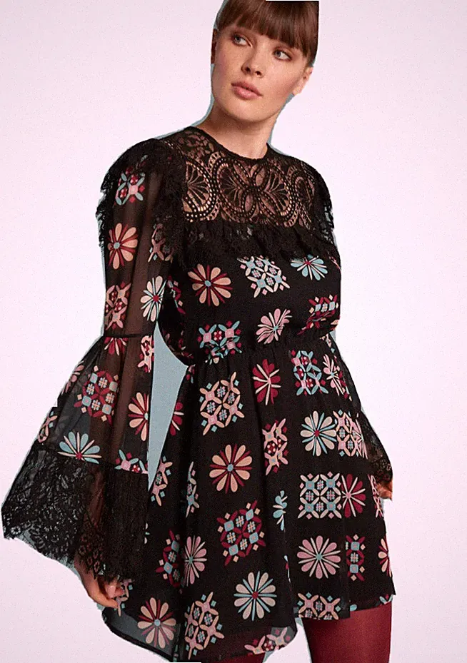 DENNY ROSE KLEID Kleid mit Spitze Art. 121DD10031 Gr. 48