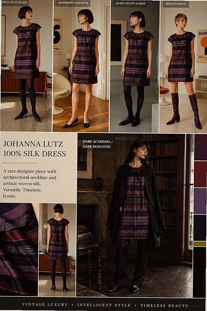 Designer Kleid 100% Seide Johanna Lutz Shift Etuikleid Luxus Atelier Gr. 36/38