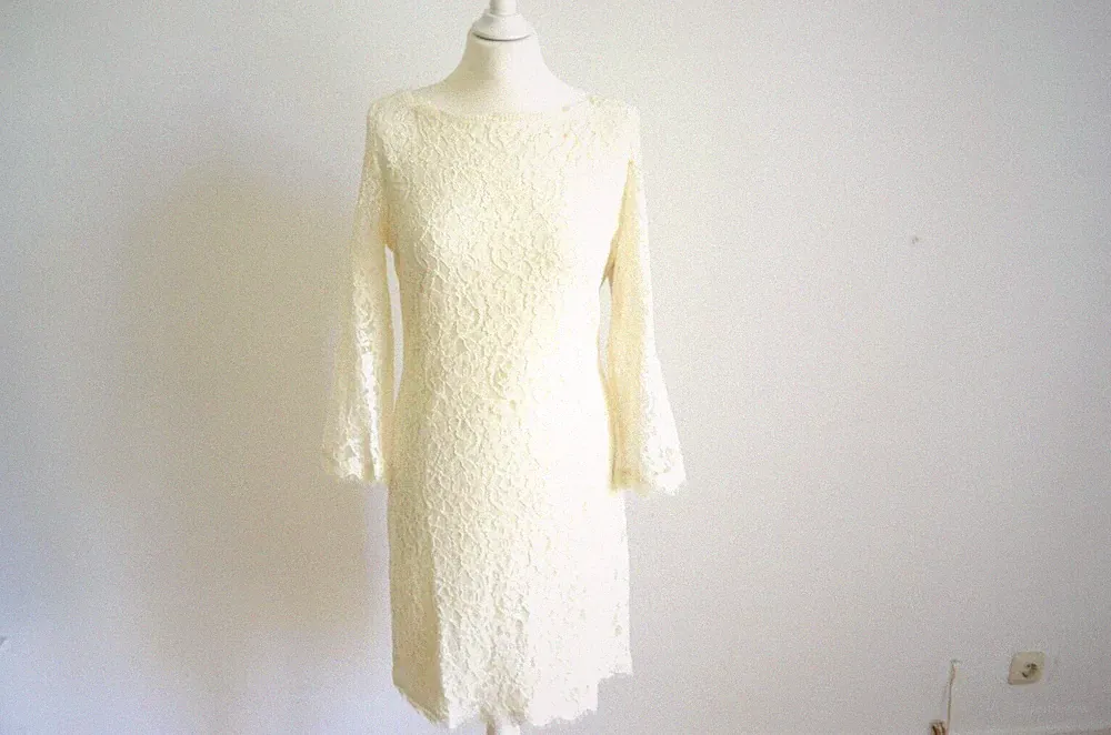 DIANE VON FURSTENBERG Kleid aus Spitze NEU! D38-40 Weiss UK14 Spitzenkleid