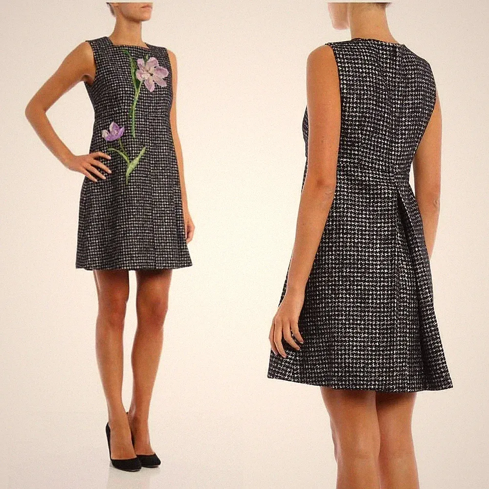Hahnentritt Cocktailkleid