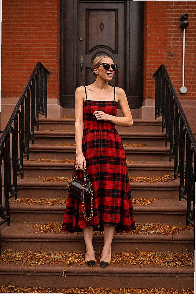 Dolce & Gabbana FW2008 Midikleid Korsett Tartan Print D&G Trägerlos Wolle IT40