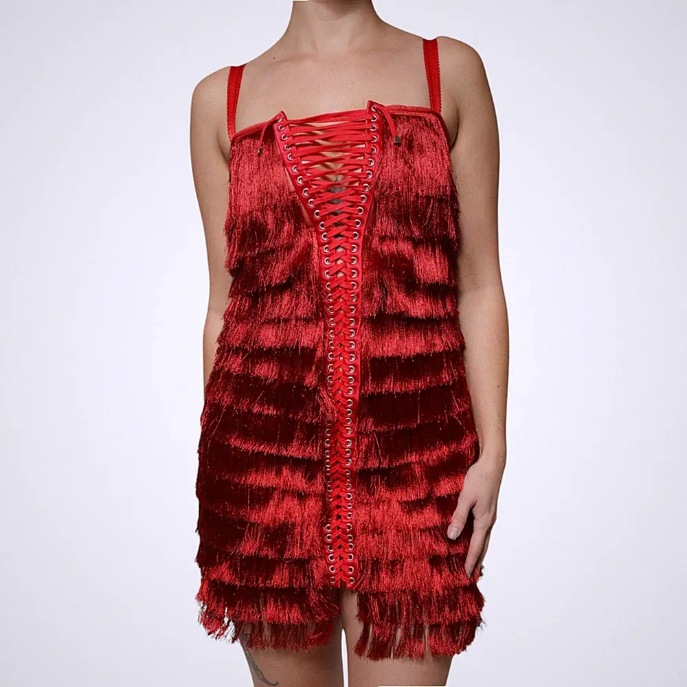 Quaste Etui kleid