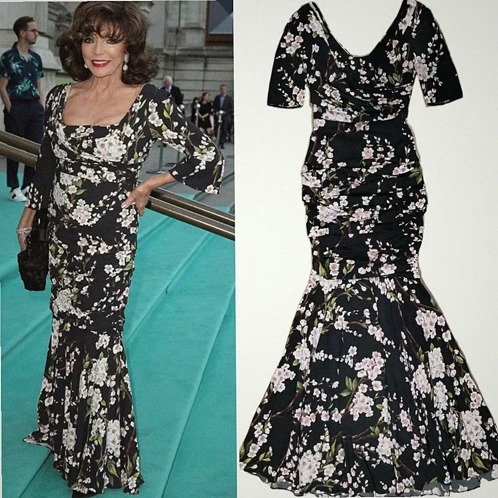 Halblang Abendkleid