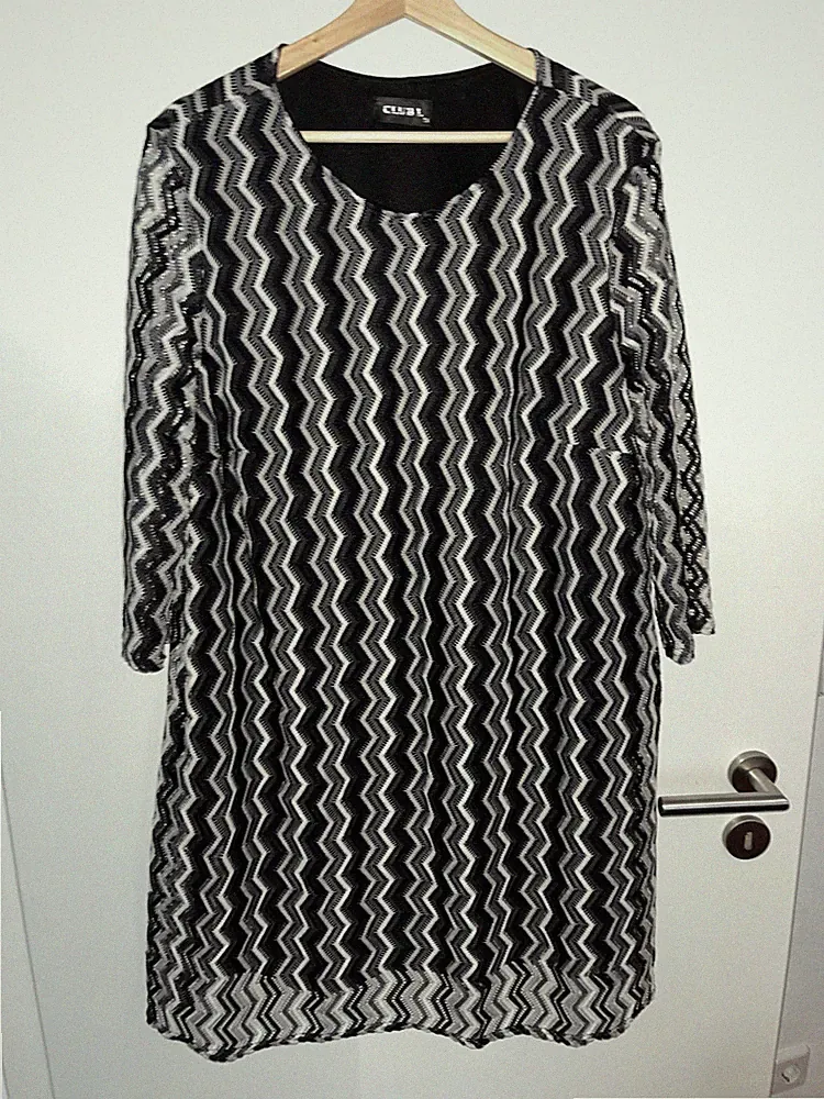 Doppellagiges Sommerkleid, 70er, Club L, Size 24, Größe 52