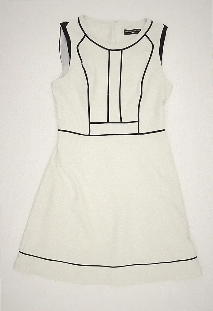 Dorothy Perkins Damen Elfenbein A-Linie Kleid, Größe 12