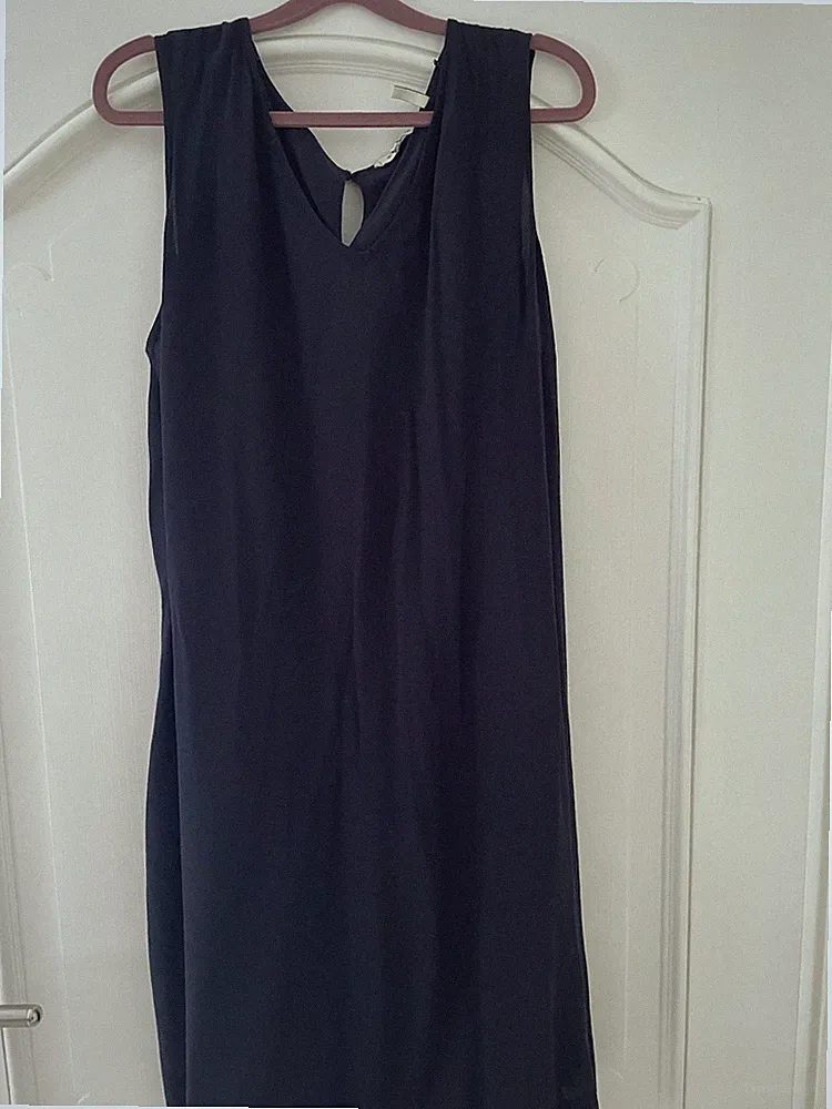 Dunkelblaues Schlichtes Sommerkleid, Wie Neu Gr 46 Von Tom Tailer