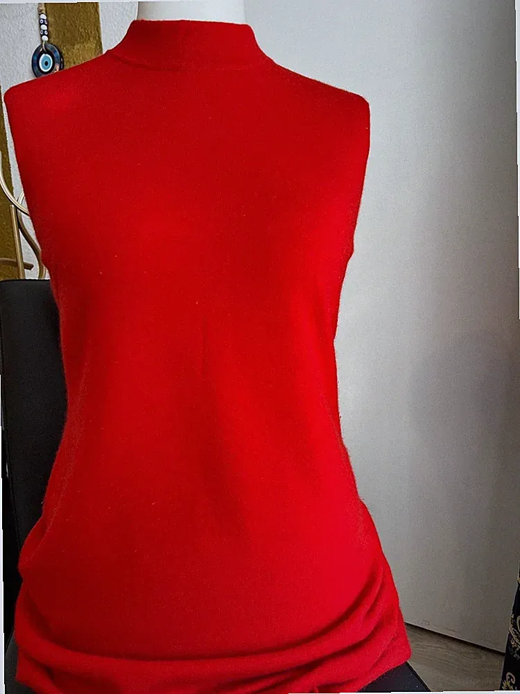 Edles, ärmelloses Kleid von Allude aus hochwertigem Kaschmir Gr. L
