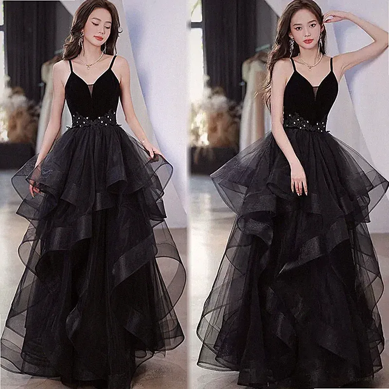 Edles formelles Abendkleid Party Ballkleid Abschlussball Brautjungfer schauspiel