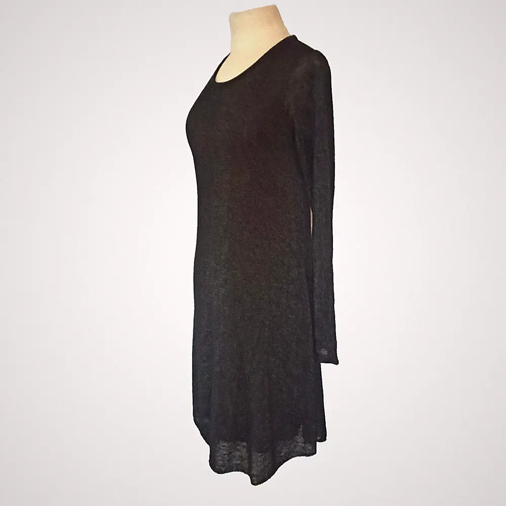 Elegant Damen Midi Kleid 💙 Dunkel Blau A-Linie Italy D235P Gr. 36,38,S