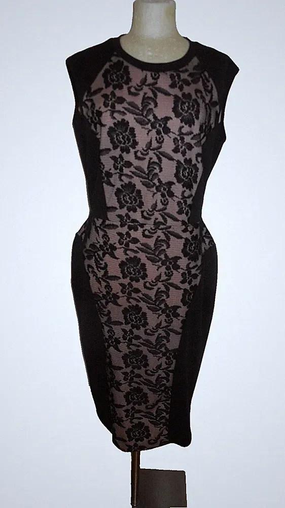 Elegant*Sexy*Nudelook*Kleid*RINASCIMENTO*Hochzeitgast*Cocktail*Dg.XL/42*NEU