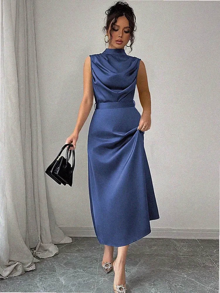 Elegantes A Linien Kleid für Damen in Grün