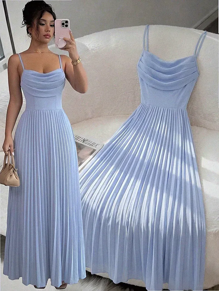 kleid für hochzeitsgast damen blau