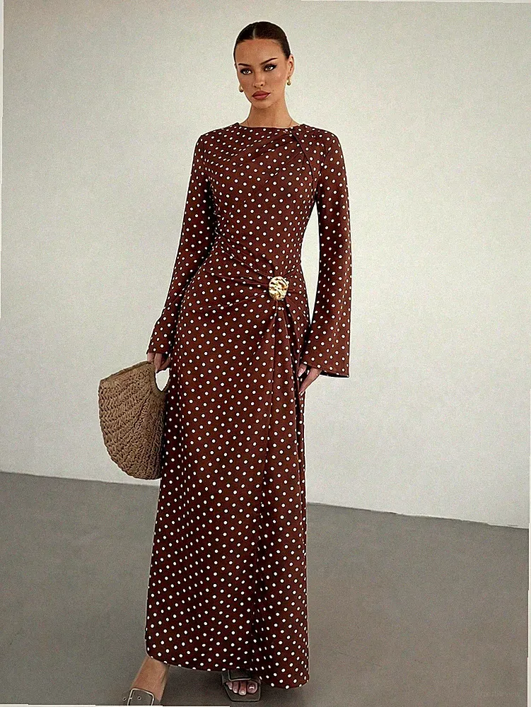Elegantes Damen Hochzeitsgast Kleid in Altrosa