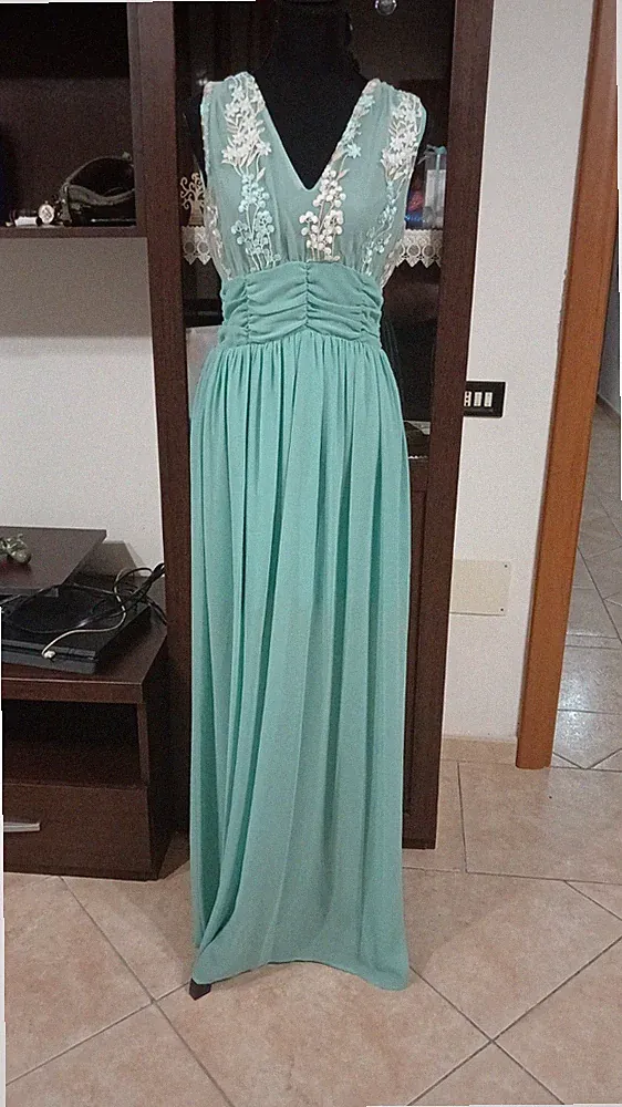 elegantes damen kleid lang zeremonie events