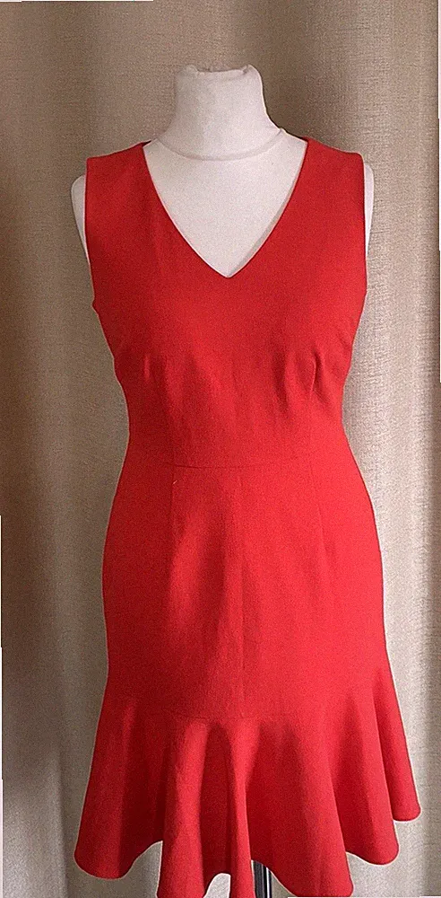 Elegantes M&S Collection Petite Kleid rot Größe 36