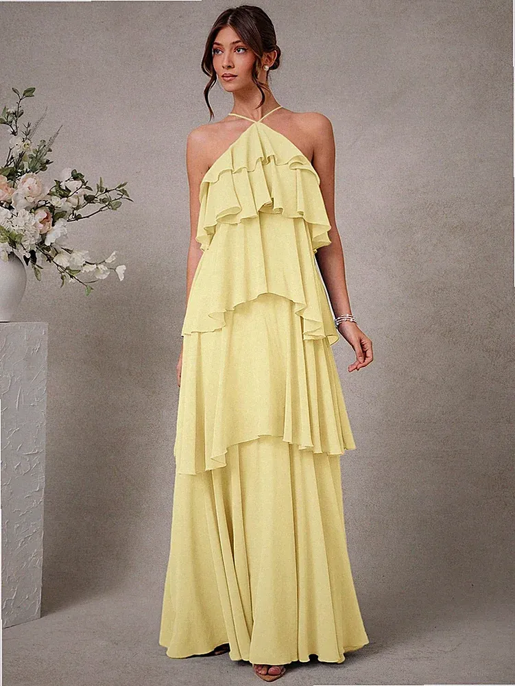 kleid für hochzeitsgast damen gelb