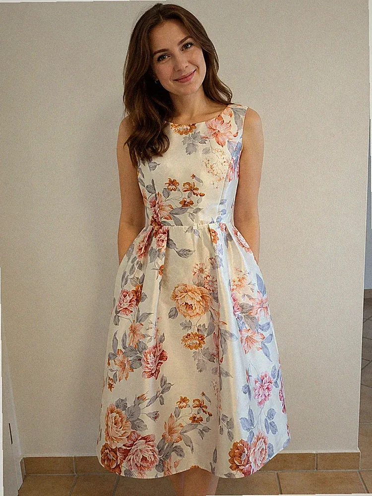 Elegantes Sommerkleid | Hochzeitsgast |Abendkleid | Gr. 38/40