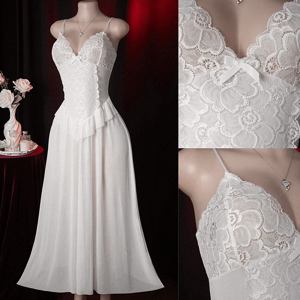 Elegantes, transparentes Meerjungfrau A Linien Kleid aus zarter Spitze Billig24