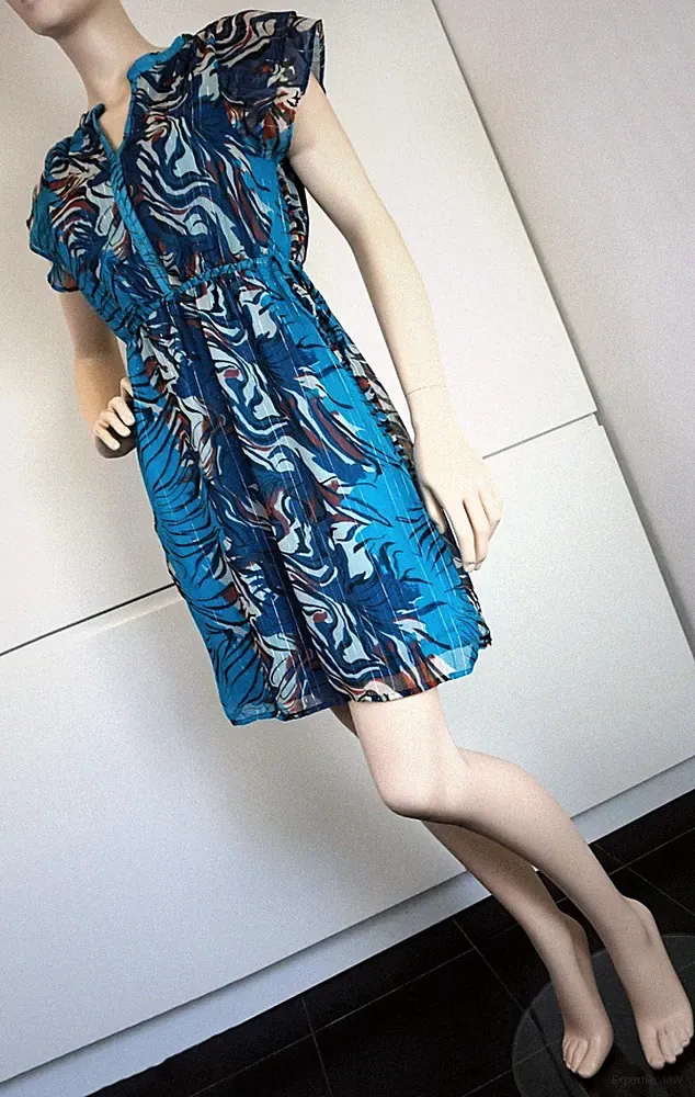 EMOI BY EMONITE Damen Kleid Boho Tunika Etuikleid Minikleid Blogger Gr 38 NEU
