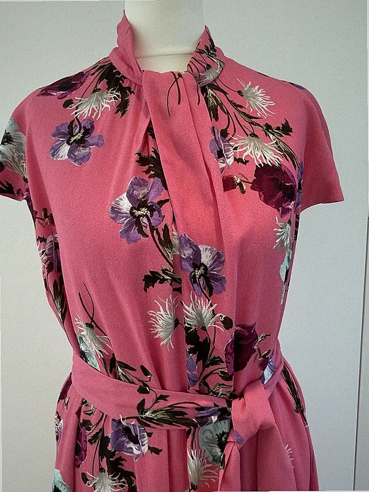 Erdem Sommer Kleid Blumen Rosa Gr. 38/40 fast neu ideales Hochzeitsgäste Kleid!