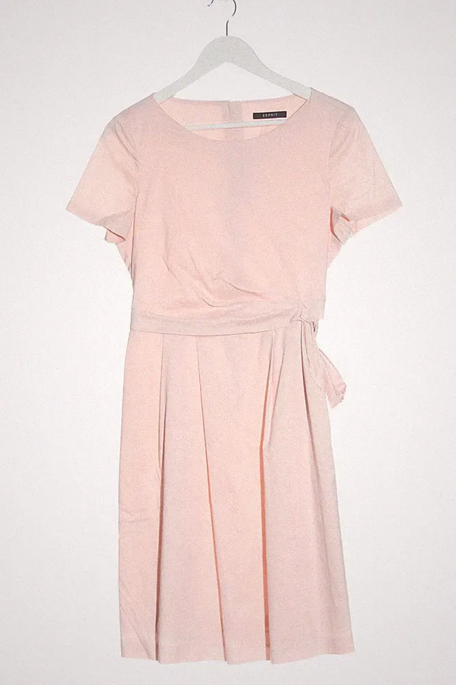 ESPRIT A-Linien Kleid Damen Kleid Gr. DE 38 creme Casual-Look