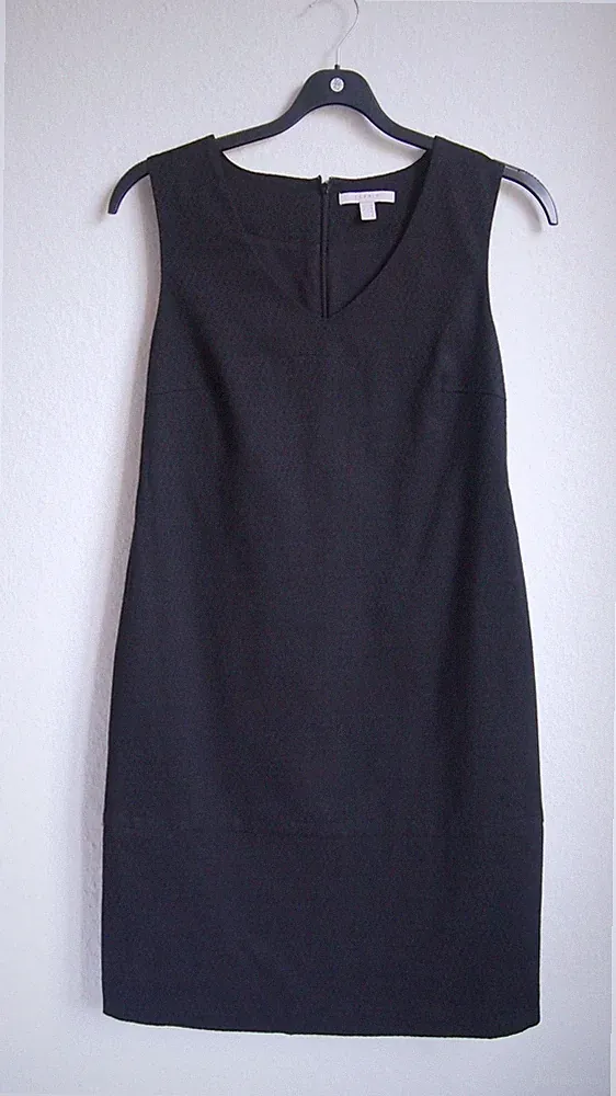 Esprit Etuikleid Gr. 36 Schwarz Klassiker Webmuster Büro Business