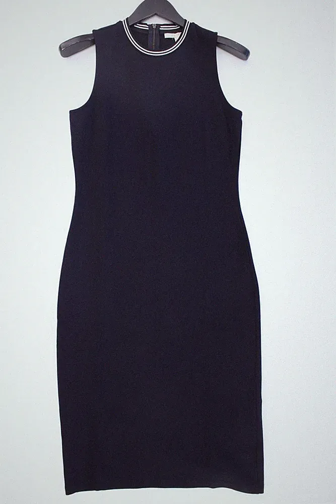 ✅ Esprit Etuikleid Slim Kleid für Damen Gr. 36, S neuwertig Ärmellos blau ✅