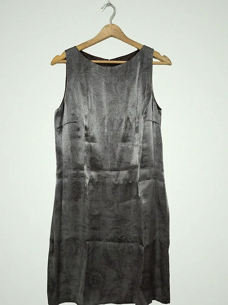 ETRO MILANO Etuikleid Damen Kleid Gr. DE 42 silberfarben Elegant