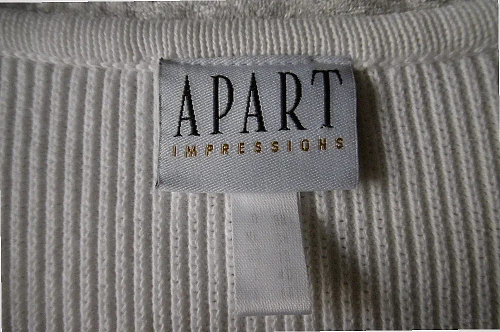 Etui Strick-Kleid von APART IMPRESSIONS Gr 38 weiß Strick Top Zustand !
