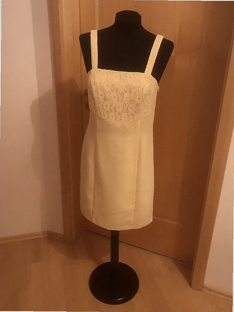 Etuikleid 38 zartes warmes Gelb Oktavia 38 trägerlos Lady Cocktailkleid