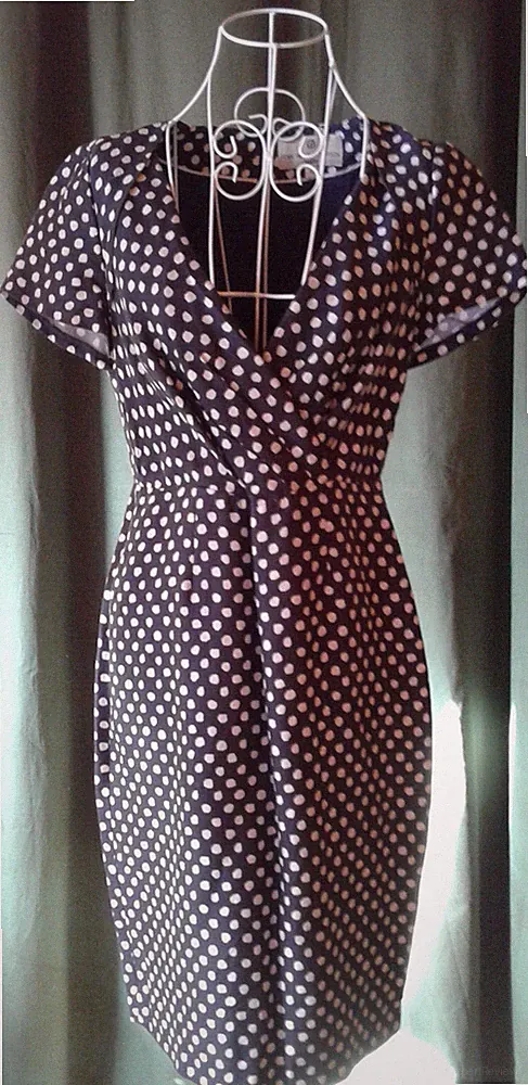 Etuikleid - 50er Jahre Stil - Polka Dots - von FENN WRIGHT MANSON (Petit),Gr. 38