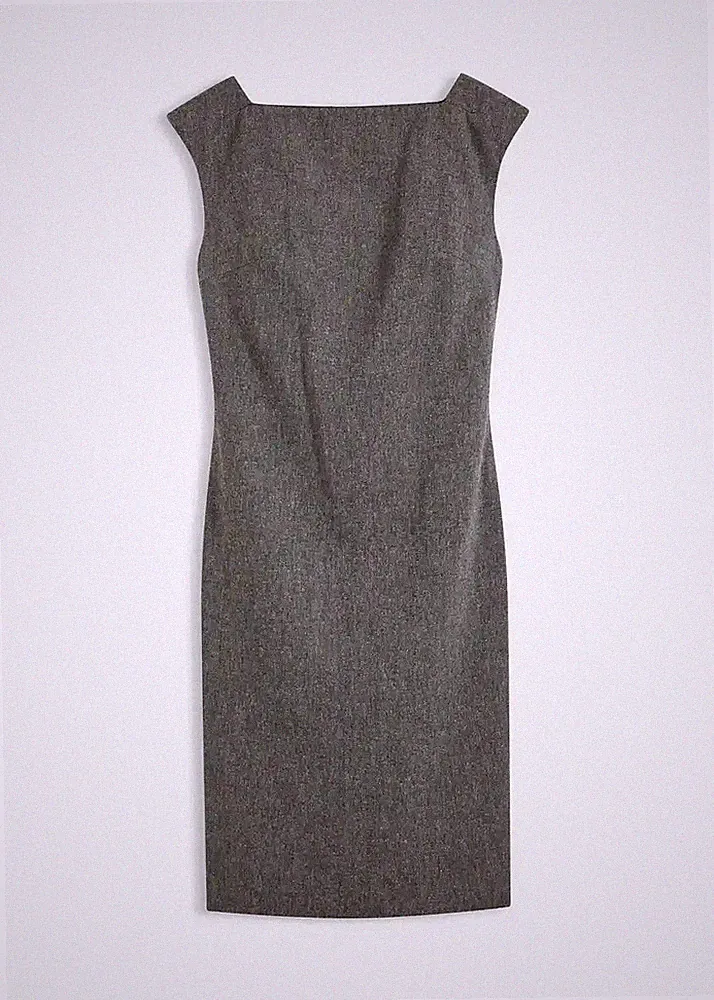 Etuikleid aus Punto di Roma Gr. 54 Schwarz Weiß Meliert Damen Casual-Kleid Neu*