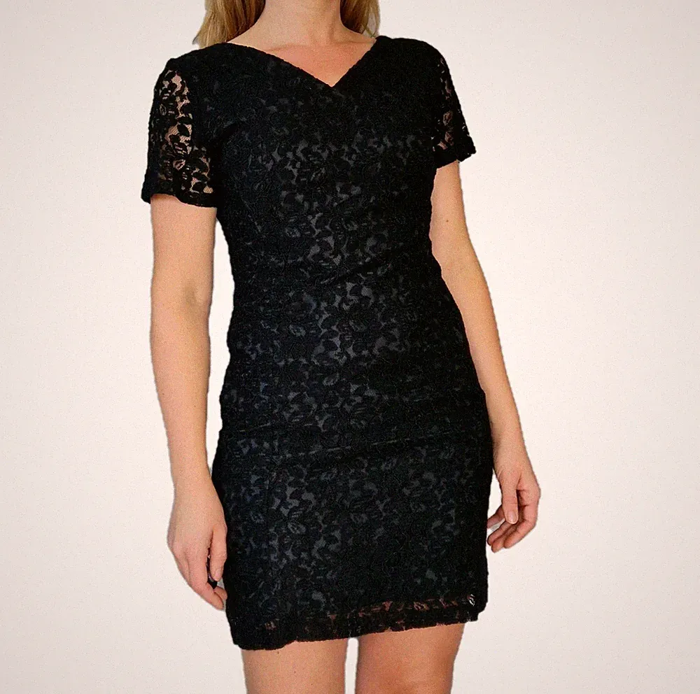 Etuikleid Bleistiftkleid Kleid Gr 38 M Spitze Schwarz Casali London Spitzenkleid