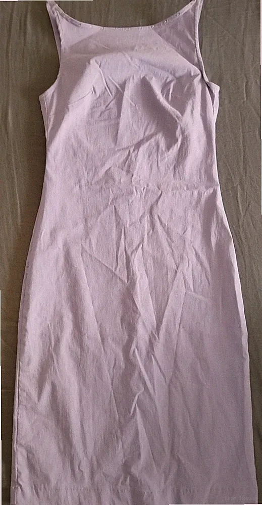 Etuikleid Minikleid 34 lila Spaghettiträger Strasssteine Stretch rückenfrei