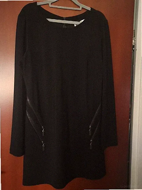 Etuikleid Minikleid/Tunika Schwarz, Damen, Größe M 40/42 mit Reißverschluss