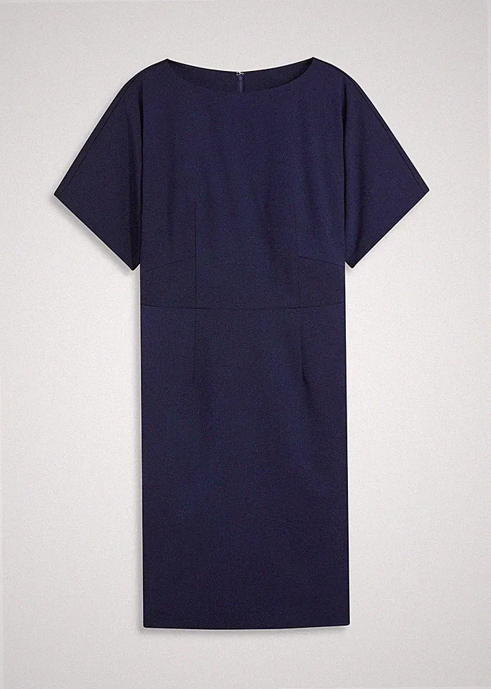Etuikleid mit Flügelärmeln Gr. 40 Dunkelblau Freizeitkleid Casual-Dress Neu*